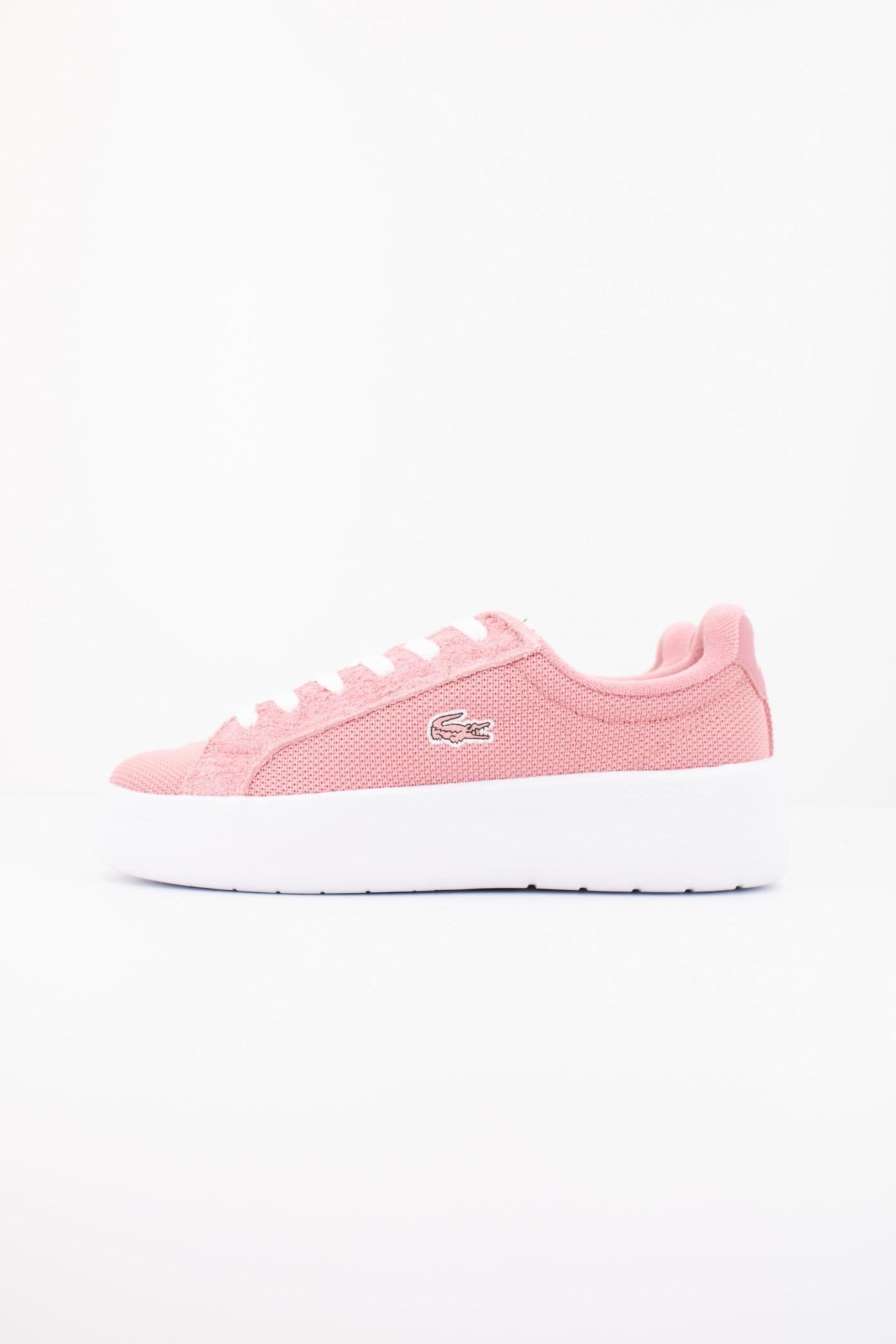 LACOSTE CARNABY PLATFORM LITE TEX en color ROSA  (1)