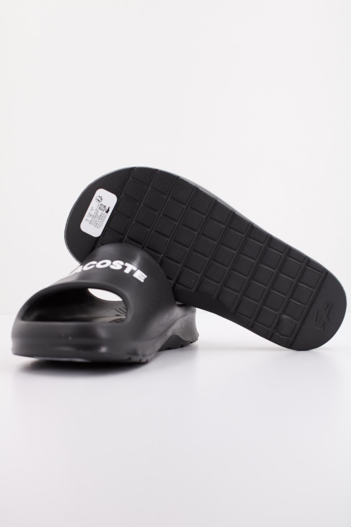 LACOSTE SERVE SLIDE . SYNTHETIC en color NEGRO  (4)