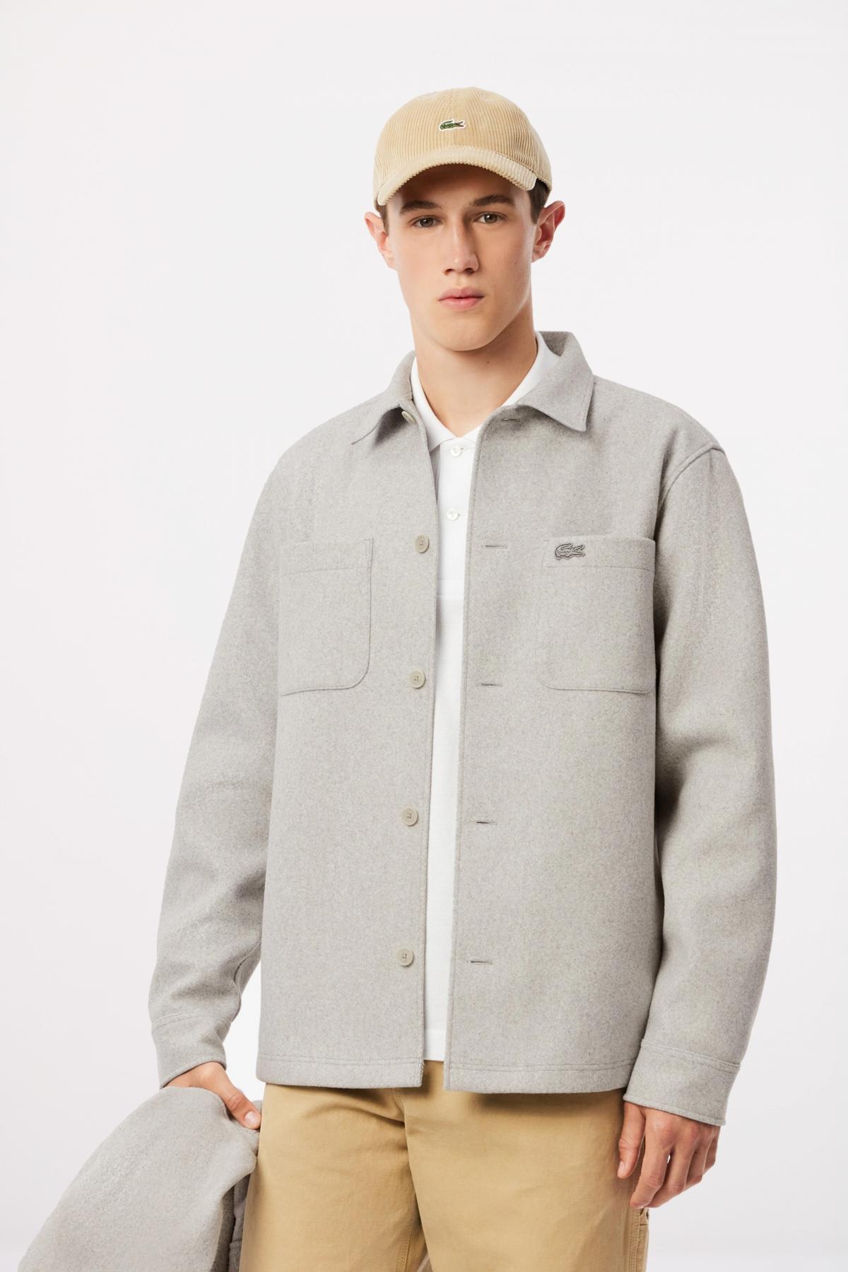 LACOSTE LONG SLEEVED CASUAL en color GRIS  (1)