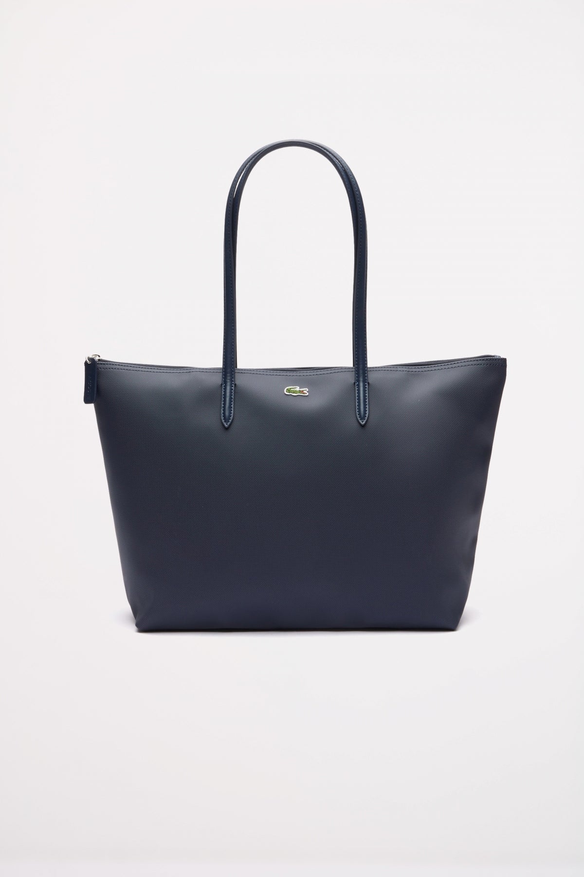 LACOSTE  LARGE COATED CANVAS TOTE en color AZUL  (1)