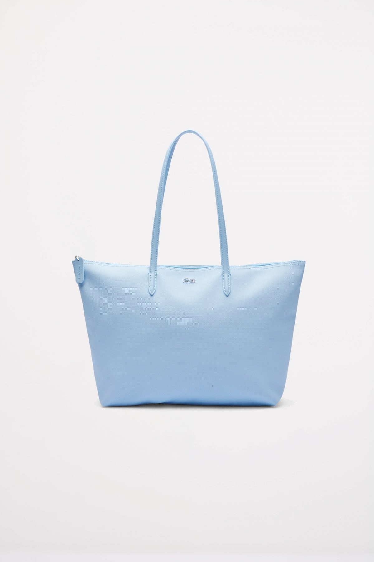 LACOSTE  LARGE COATED CANVAS TOTE en color AZUL  (1)