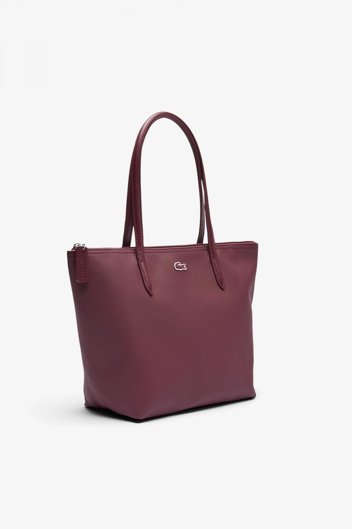 LACOSTE TOTE SMALL en color BURDEOS  (3)