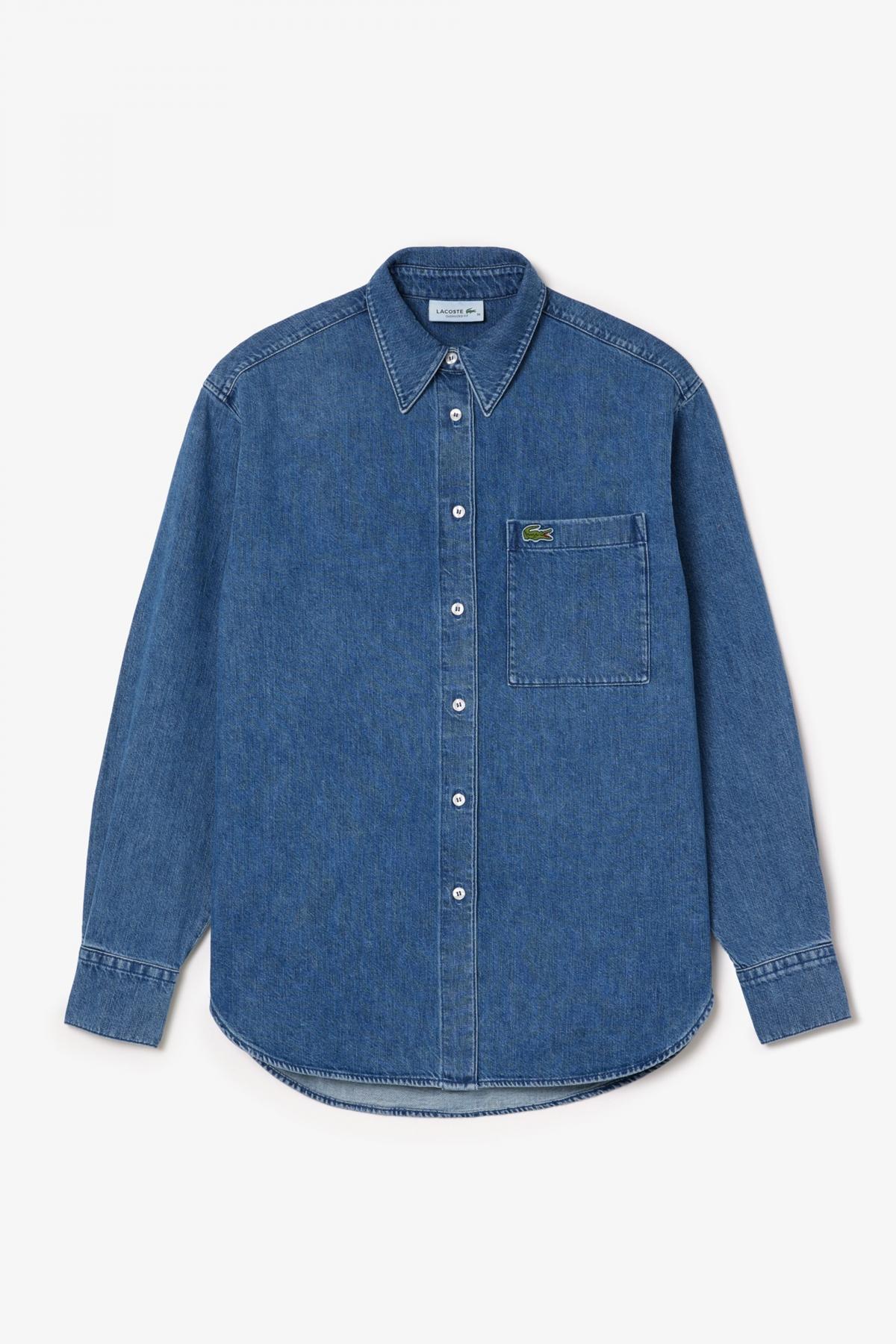 LACOSTE LONG SLEEVED SHIRT en color AZUL  (2)