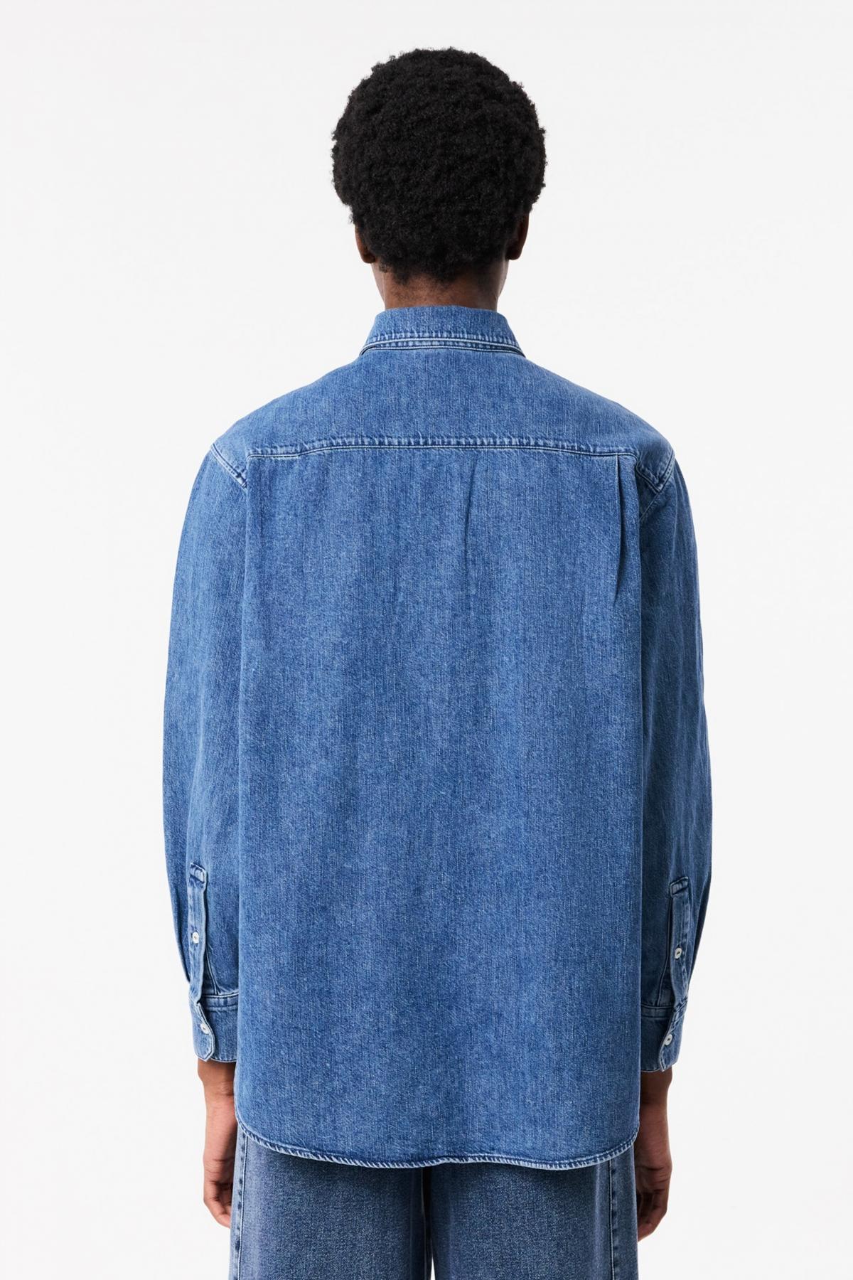 LACOSTE LONG SLEEVED SHIRT en color AZUL  (3)