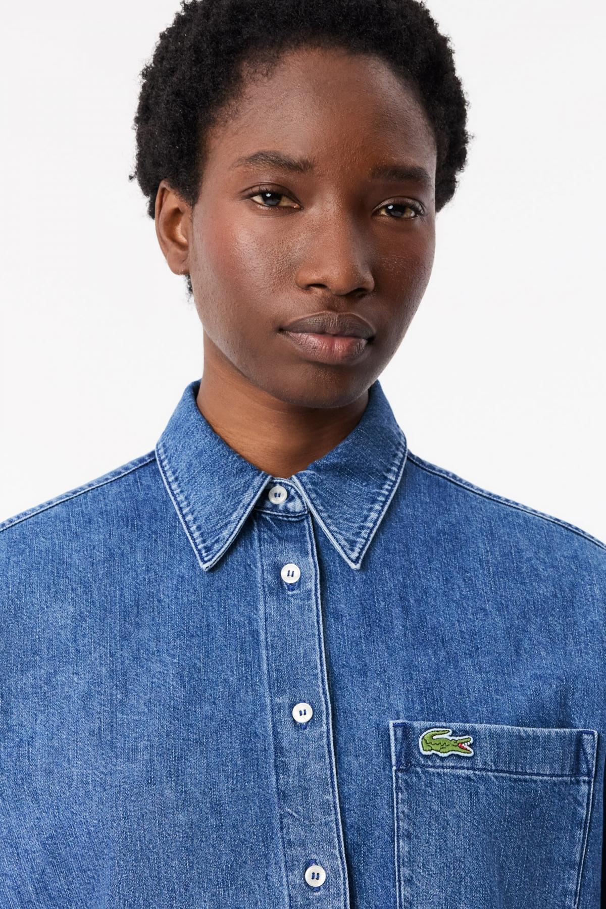 LACOSTE LONG SLEEVED SHIRT en color AZUL  (4)