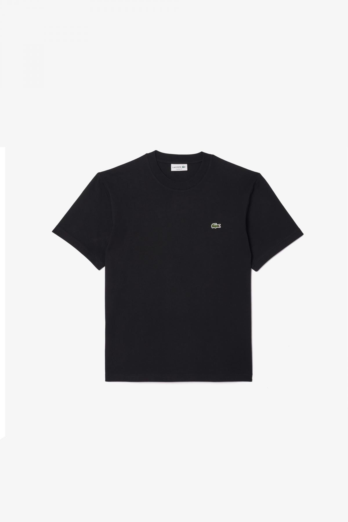 LACOSTE RELAXED FIT SOFT COTTON T-SHIRT en color NEGRO  (2)