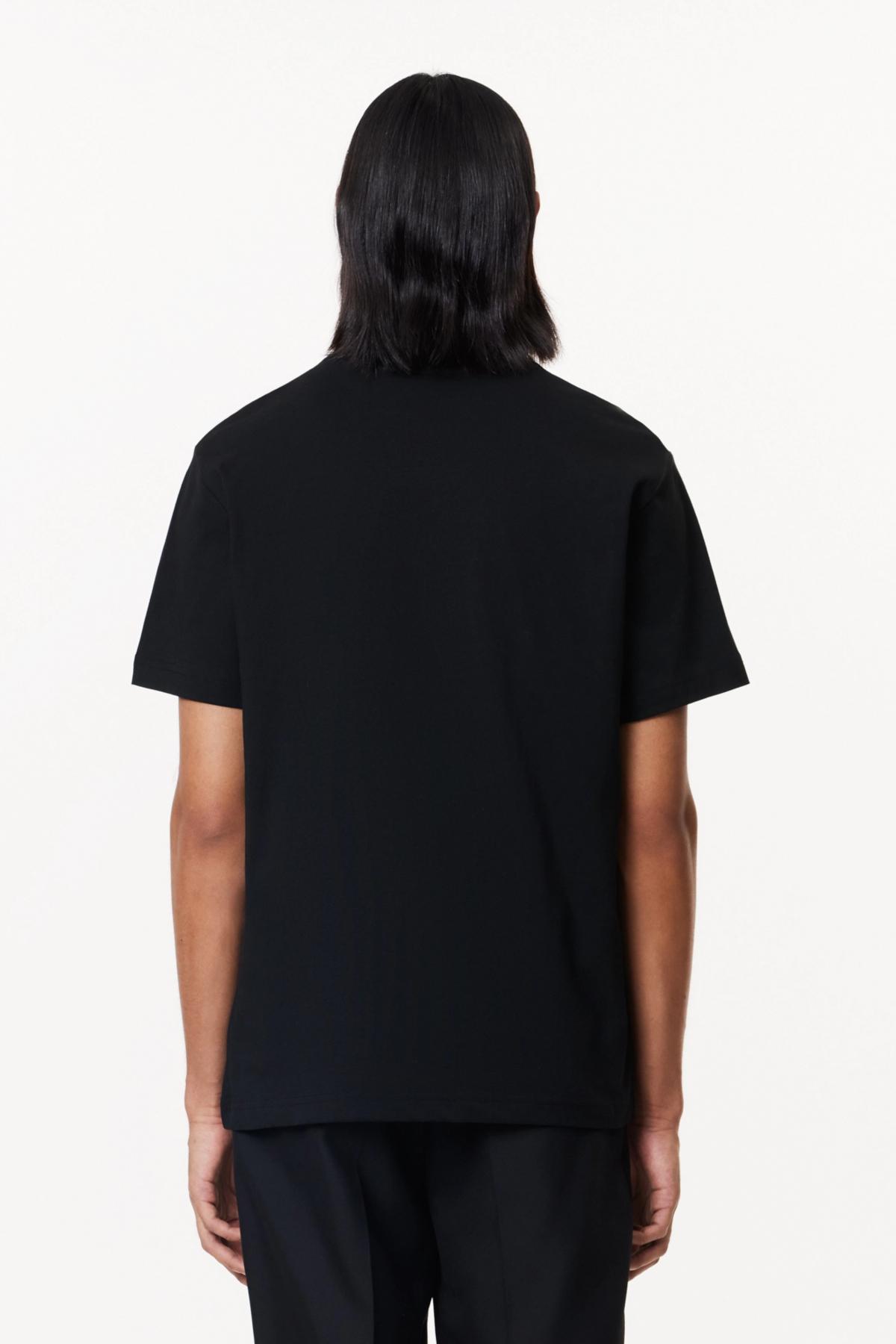 LACOSTE RELAXED FIT SOFT COTTON T-SHIRT en color NEGRO  (3)