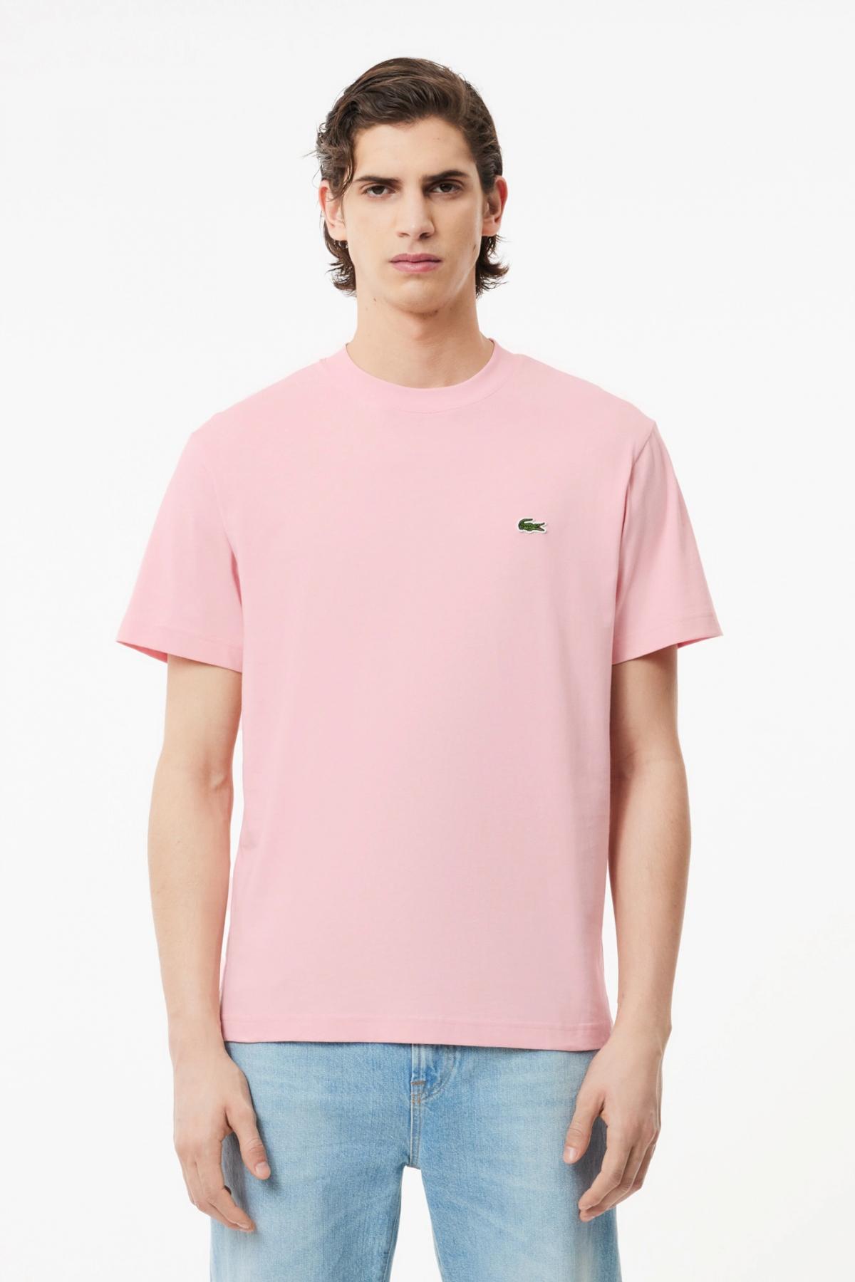 LACOSTE RELAXED FIT SOFT COTTON T-SHIRT en color ROSA  (1)