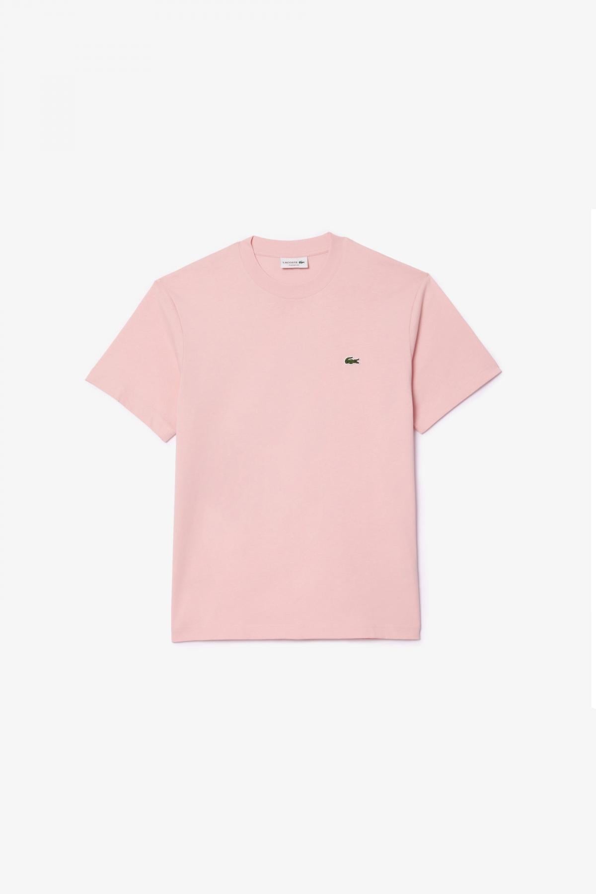 LACOSTE RELAXED FIT SOFT COTTON T-SHIRT en color ROSA  (2)