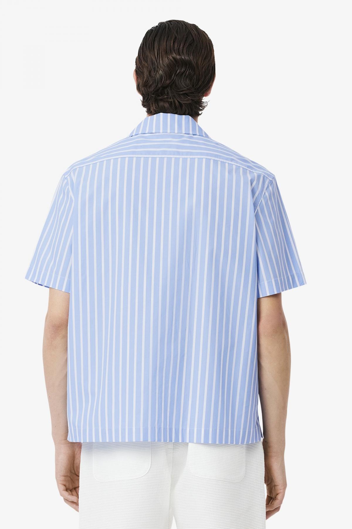LACOSTE SHORT SLEEVED CASUAL SHIRT en color AZUL  (4)