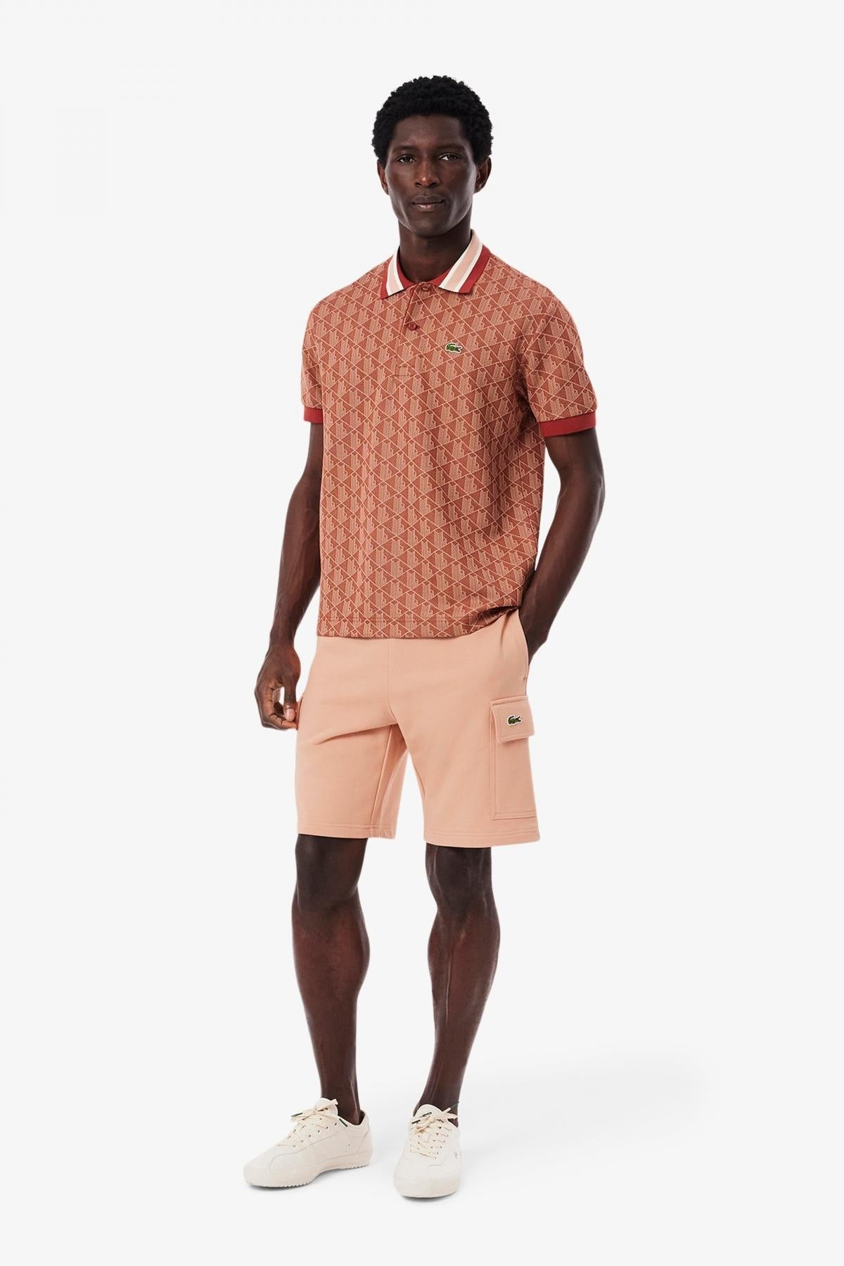 LACOSTE GH SHORTS en color NUDE  (4)