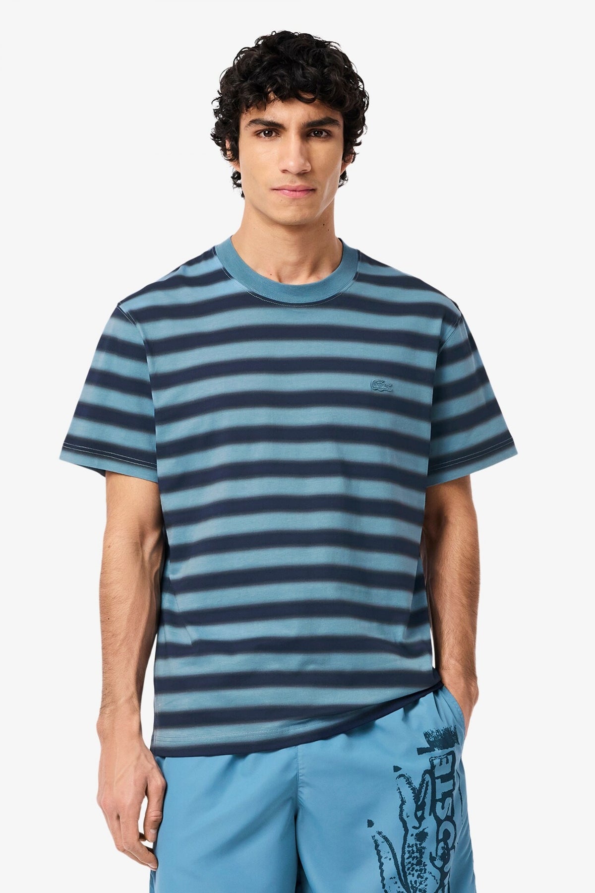 LACOSTE TEE-SHIRT en color AZUL  (1)