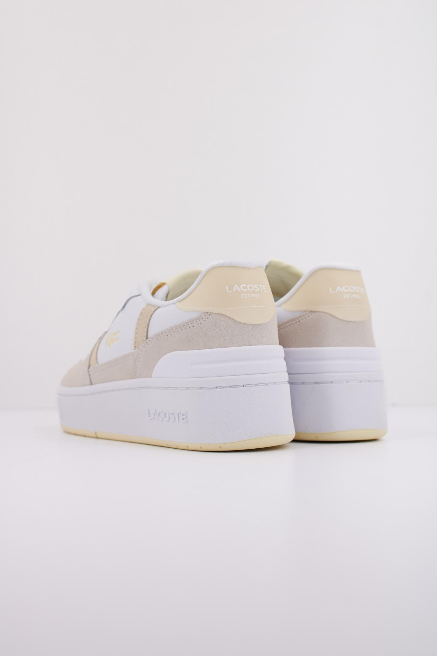LACOSTE  T-CLIP PLATFORM en color BLANCO  (4)