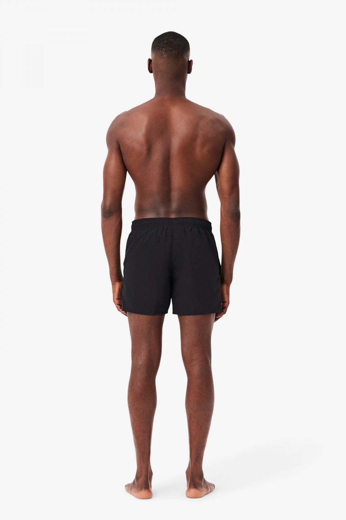 LACOSTE SHORT SLEEVED RIBBED COLLAR en color NEGRO  (3)