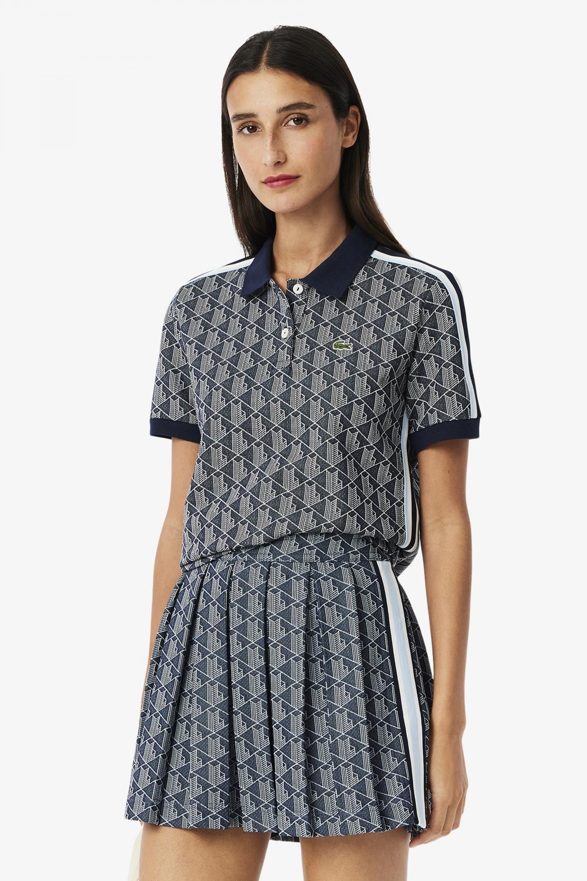 LACOSTE RIBBED COLLAR SHIRT en color AZUL  (1)