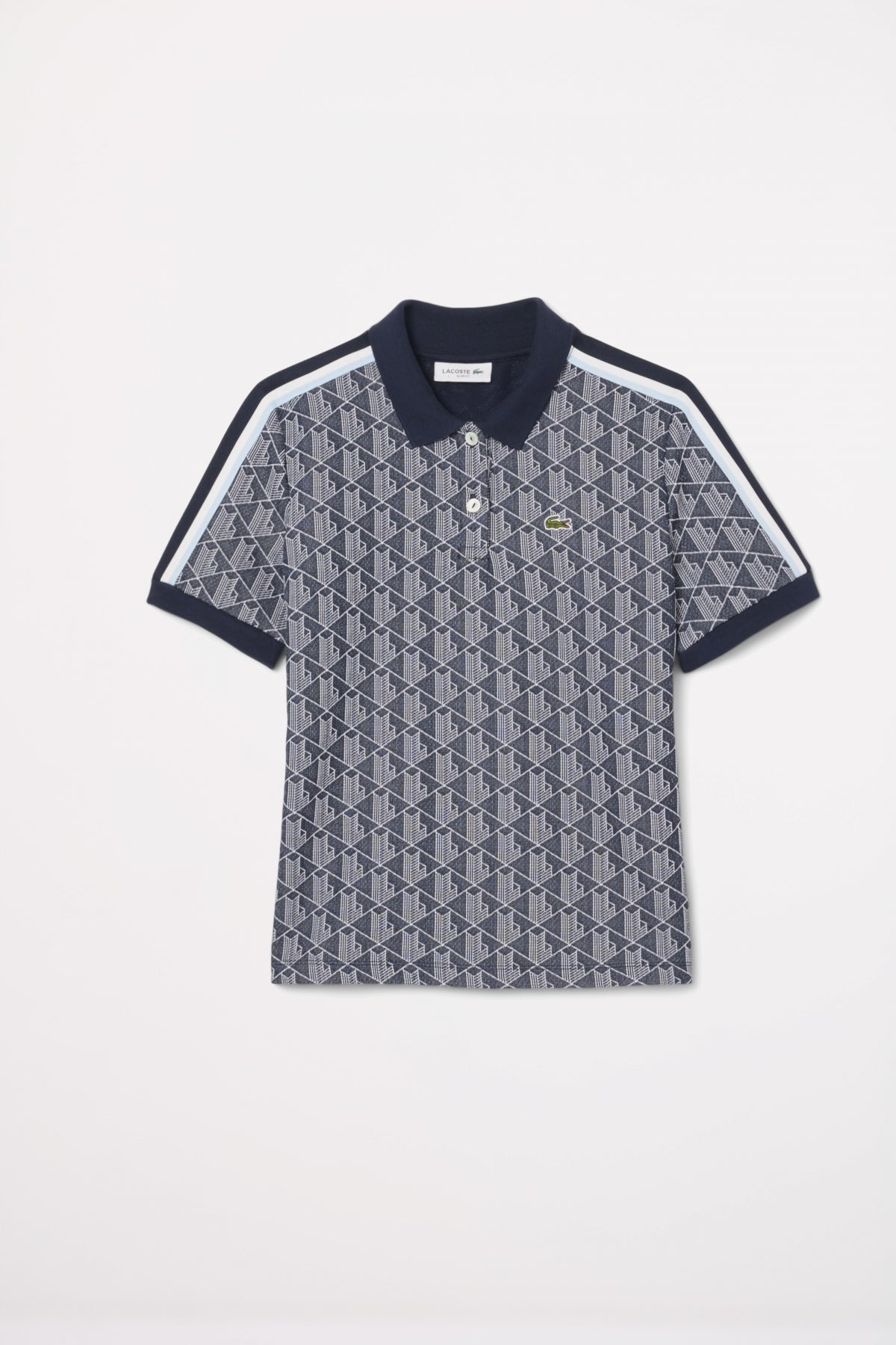 LACOSTE RIBBED COLLAR SHIRT en color AZUL  (2)