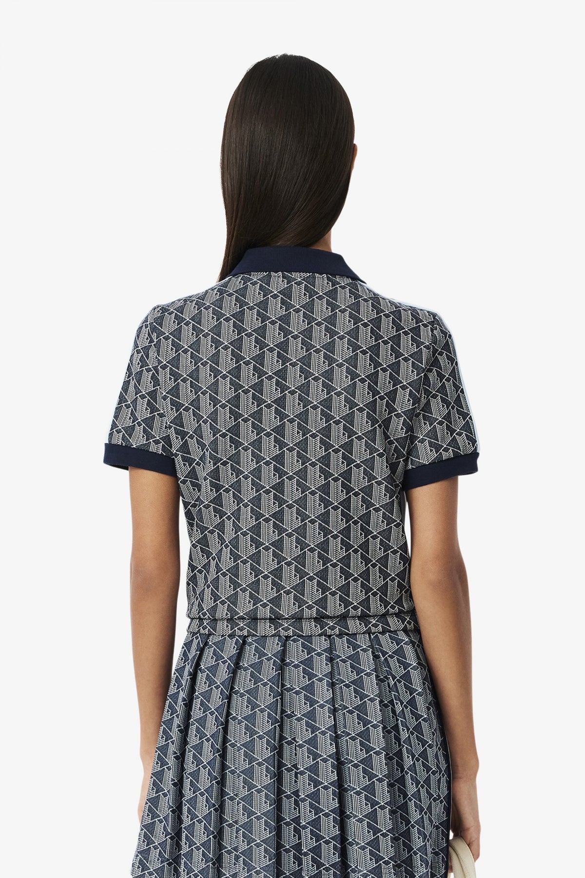 LACOSTE RIBBED COLLAR SHIRT en color AZUL  (3)