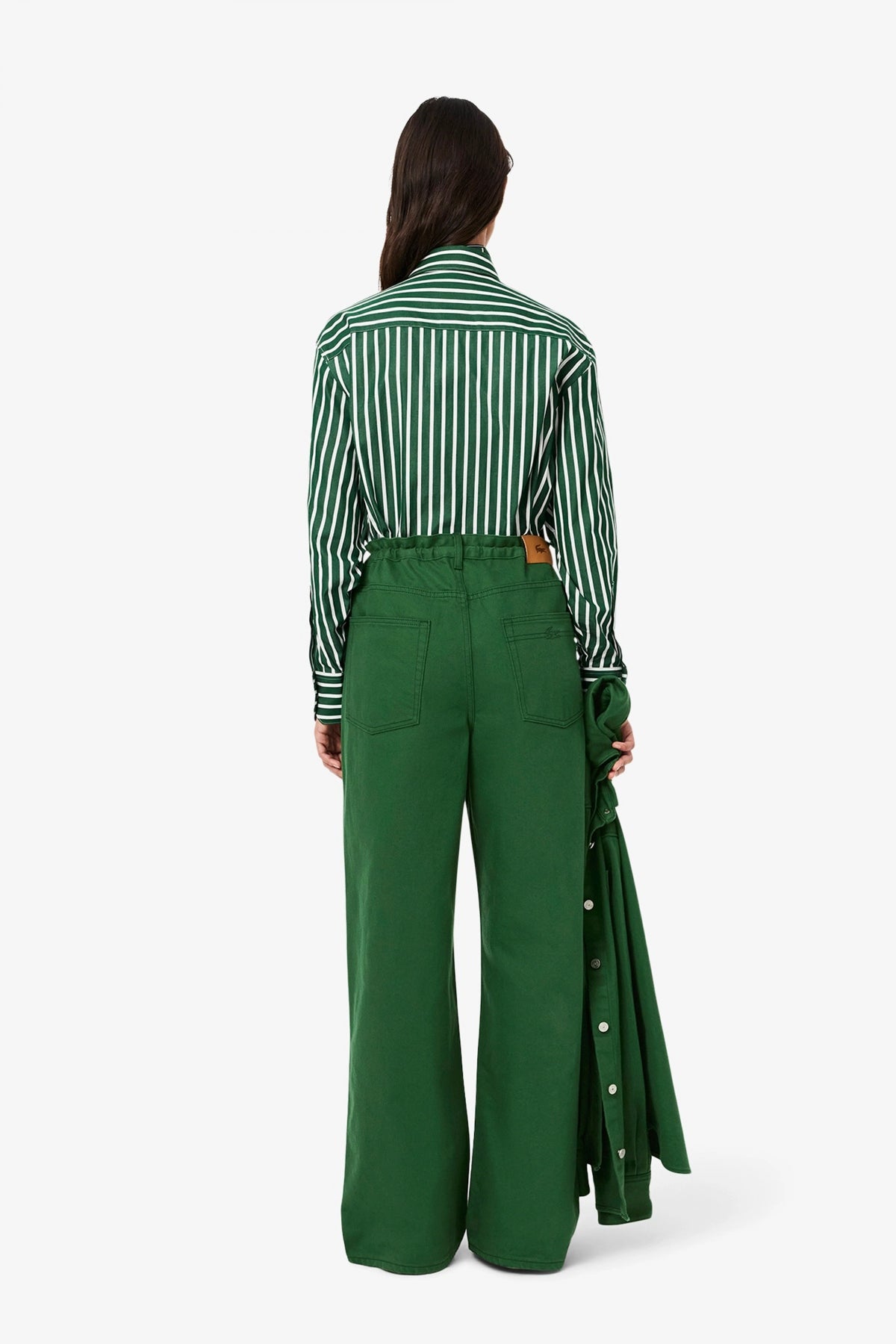 LACOSTE WIDE FIT DENIM JEANS en color VERDE  (3)