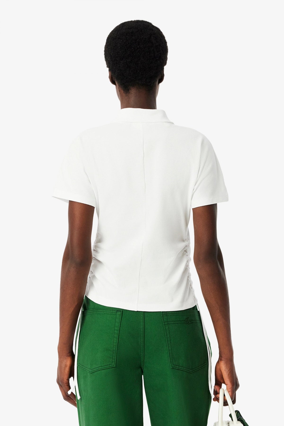 LACOSTE LONG SLEEVED RIBBED COLLAR S en color BLANCO  (3)