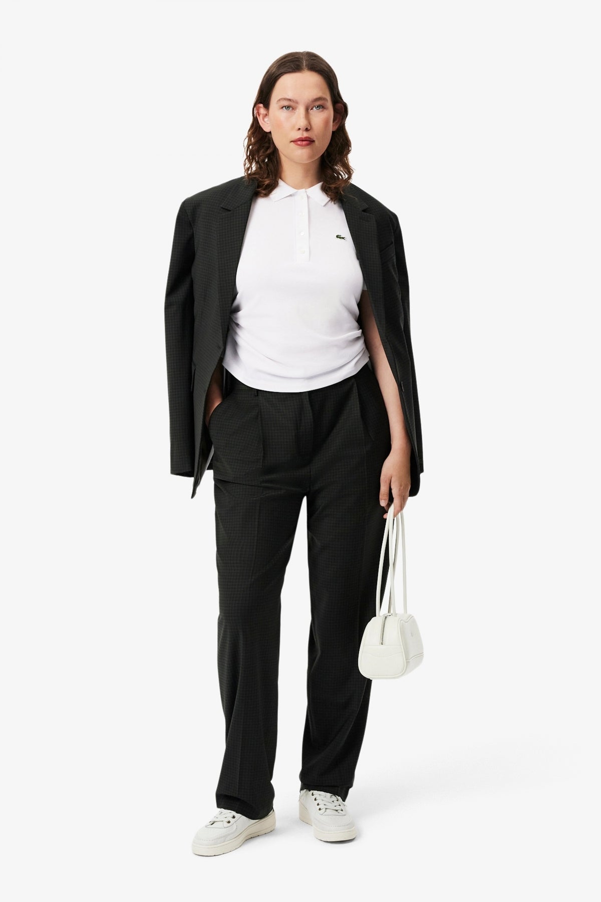 LACOSTE LONG SLEEVED RIBBED COLLAR S en color BLANCO  (4)