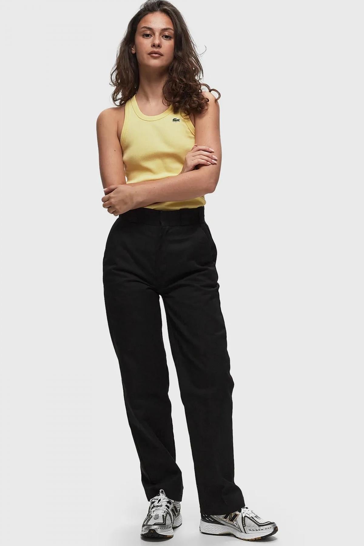 LACOSTE SLIM FIT COTTON TANK TOP en color AMARILLO  (2)