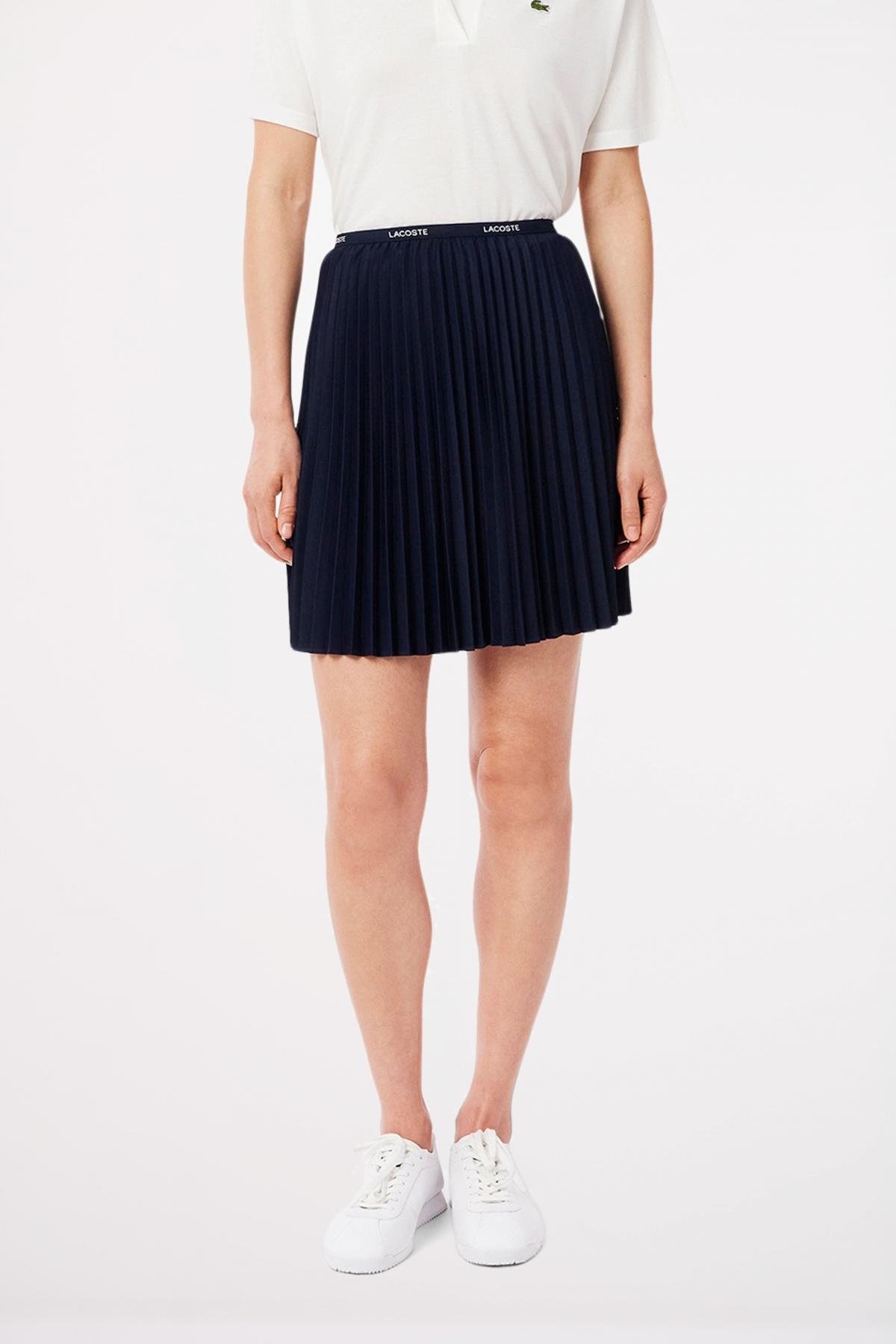 LACOSTE PLEATED MINI SKIRT en color AZUL  (1)