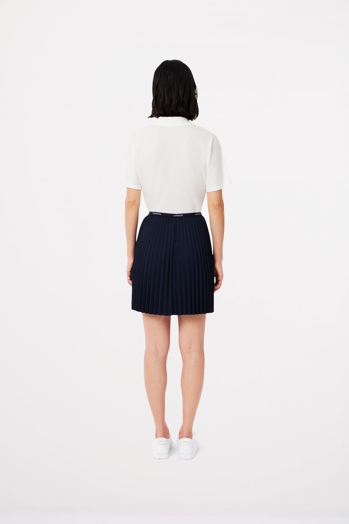 LACOSTE PLEATED MINI SKIRT en color AZUL  (3)
