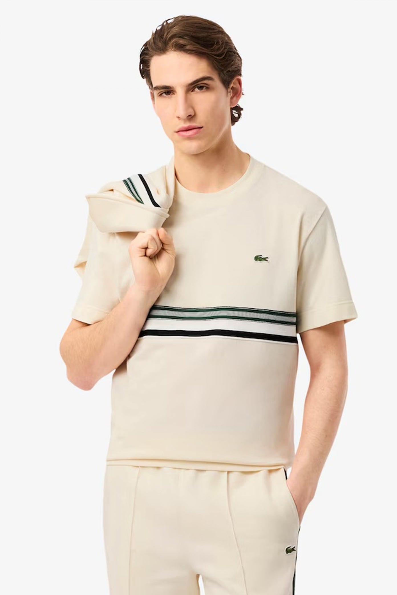 LACOSTE TEE SHIRT en color BEIS  (1)