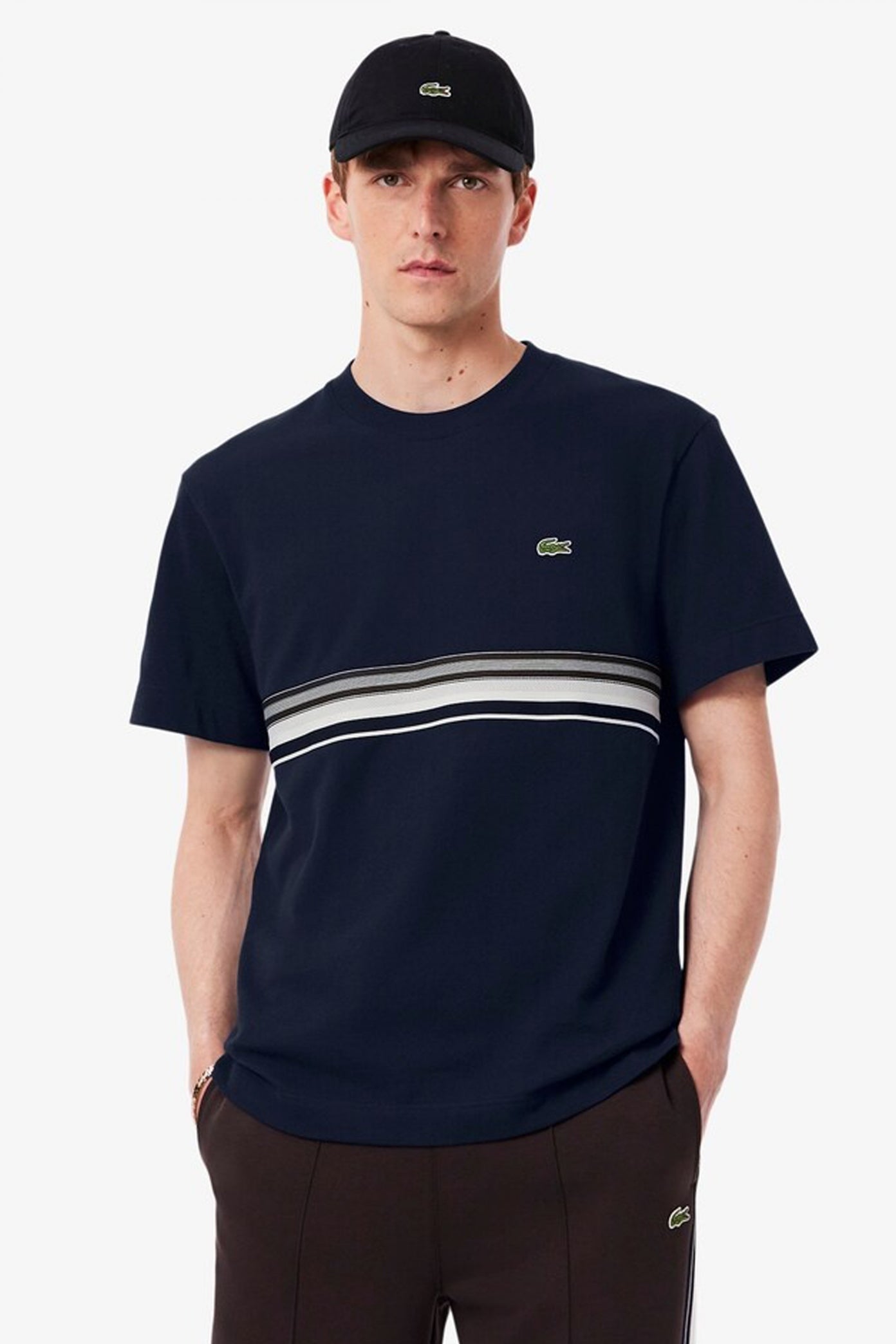 LACOSTE TEE SHIRT en color AZUL  (1)