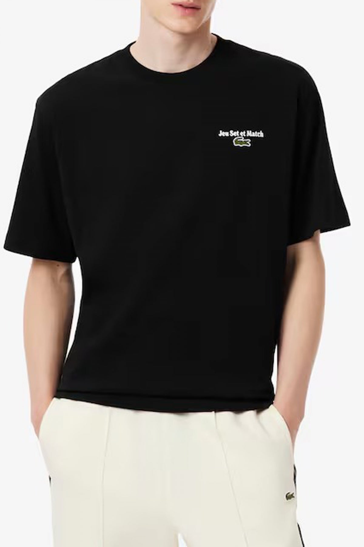 LACOSTE TH TEE SHIRT en color NEGRO  (1)