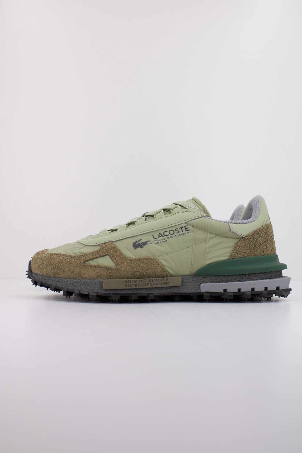 LACOSTE  MEN'S ELITE ACTIVE SNEAKE  en color VERDE  (1)
