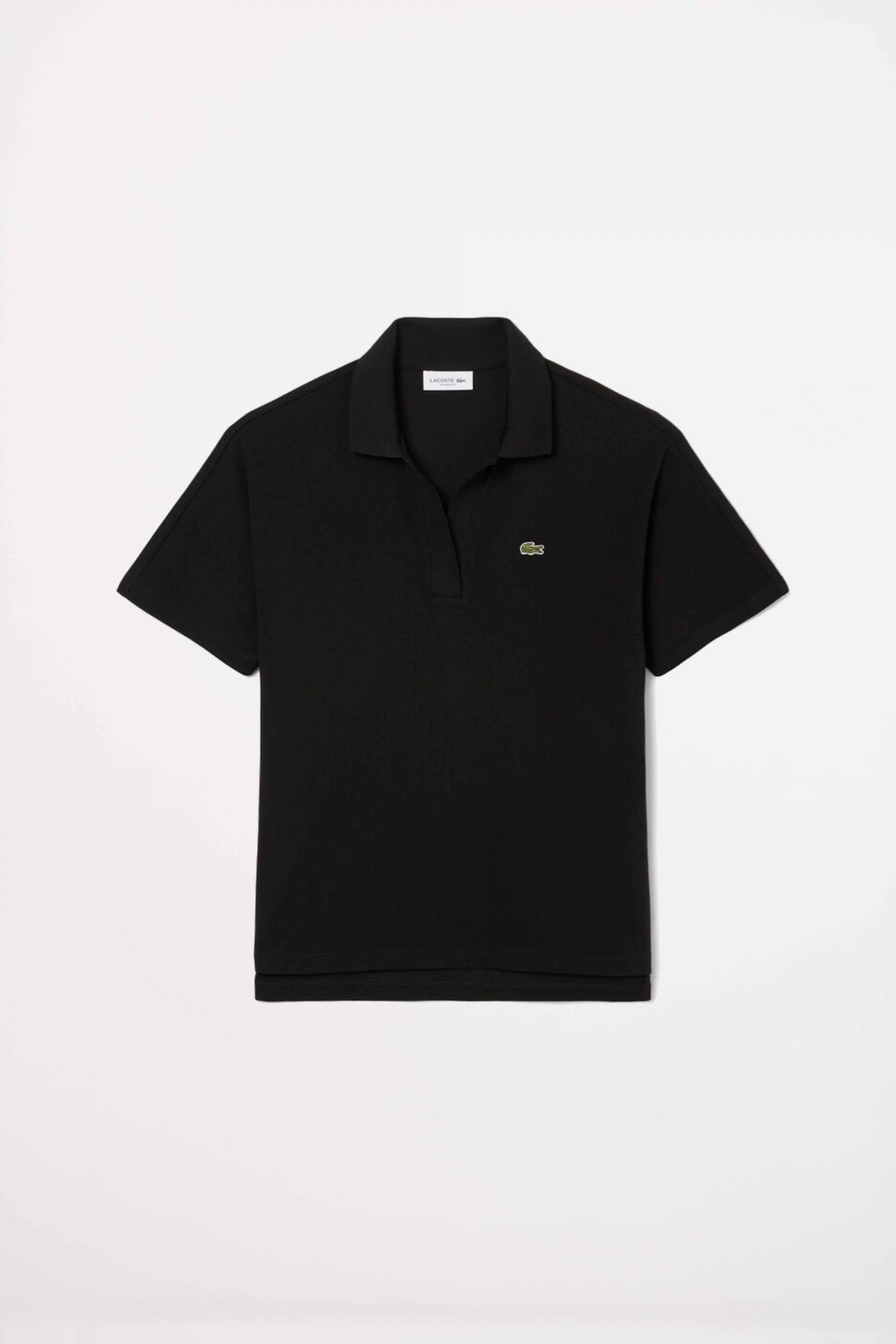 LACOSTE RELAXED FIT FLUID PIQUE POLO SHIRT en color NEGRO  (1)