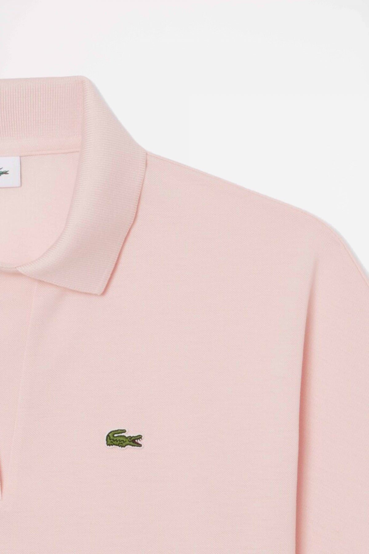 LACOSTE RELAXED FIT FLUID PIQUE POLO SHIRT en color ROSA  (2)