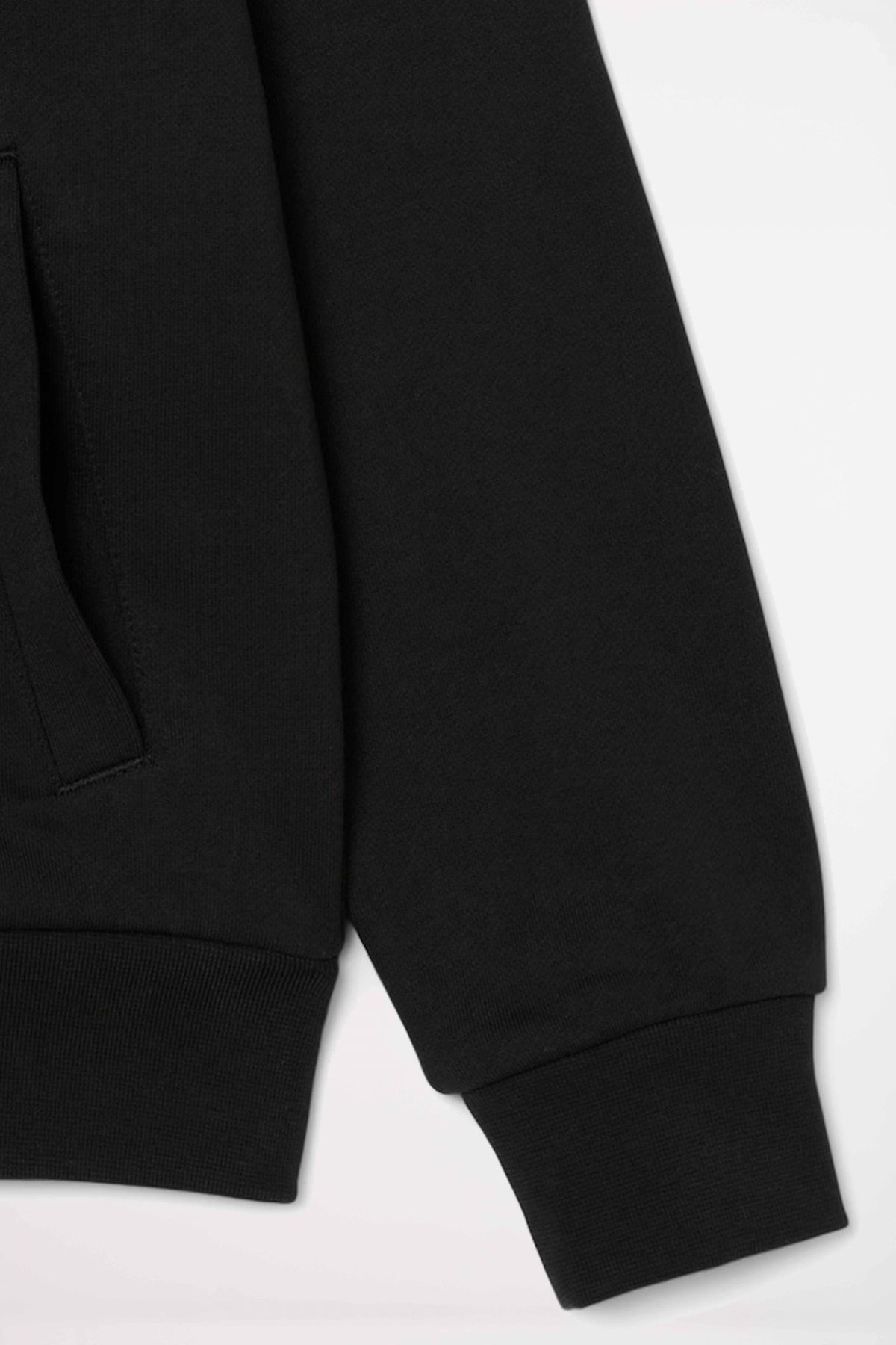 LACOSTE ZIPPED FLEECE HOODIE en color NEGRO  (3)