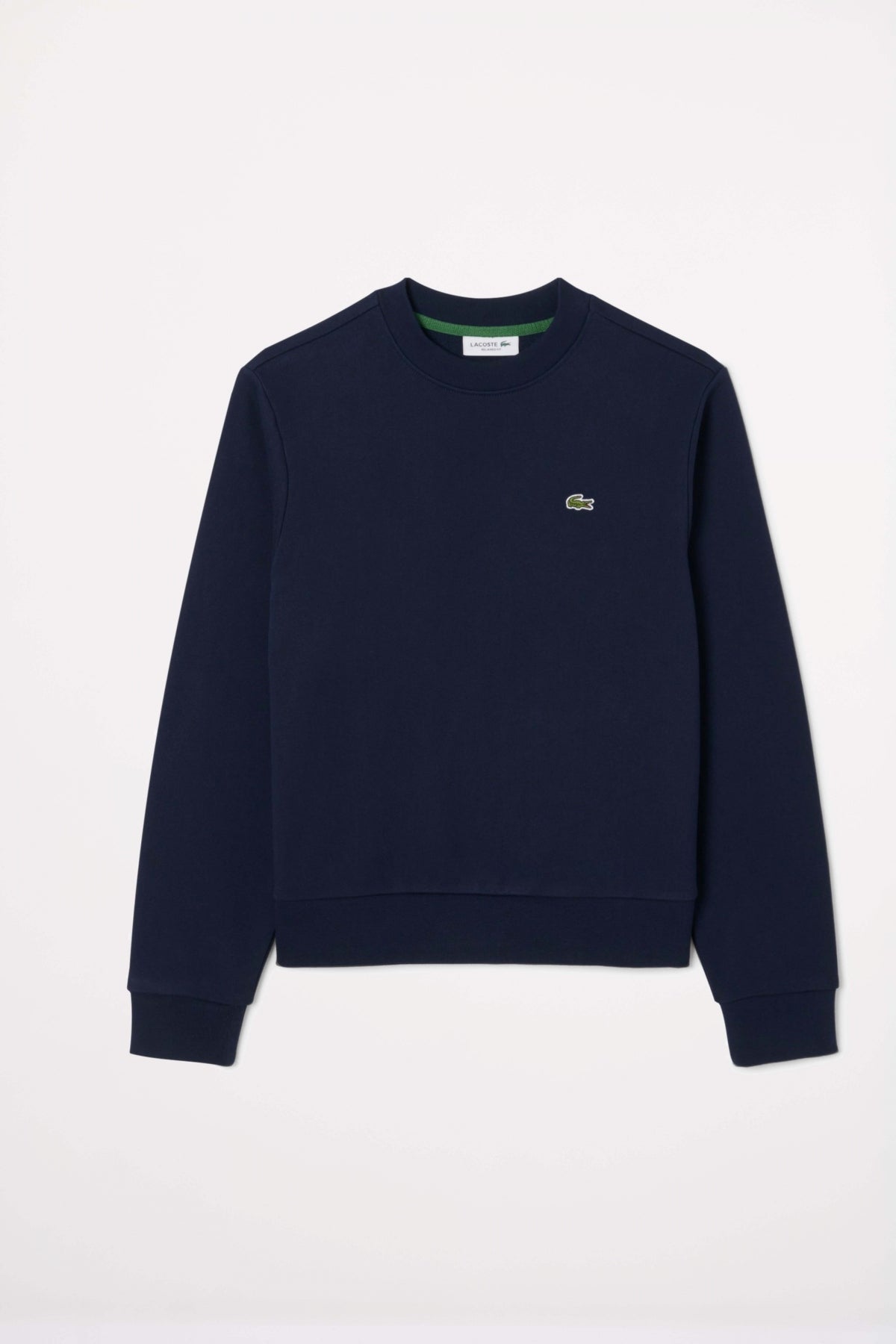 LACOSTE RELAXED FIT FLEECE CREW NECK en color AZUL  (2)