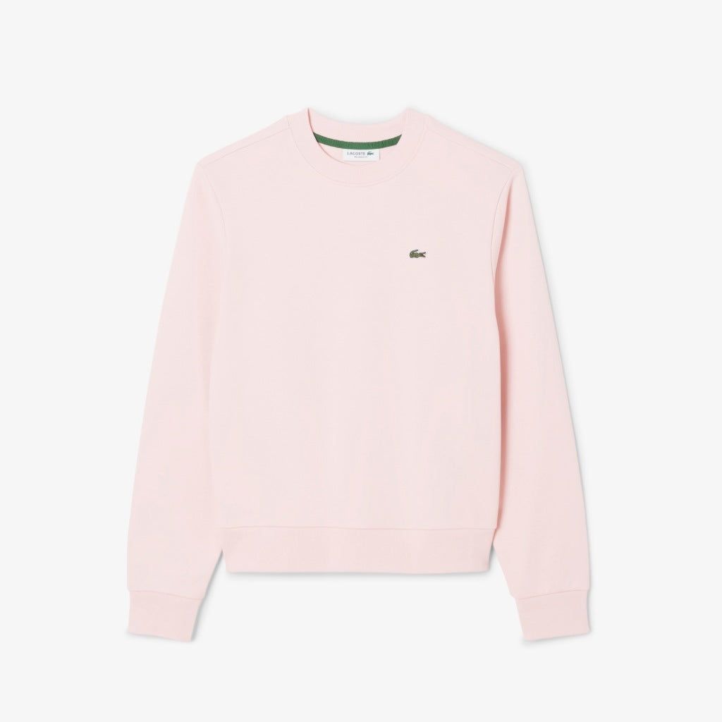 LACOSTE RELAXED FIT FLEECE CREW NECK en color ROSA  (3)