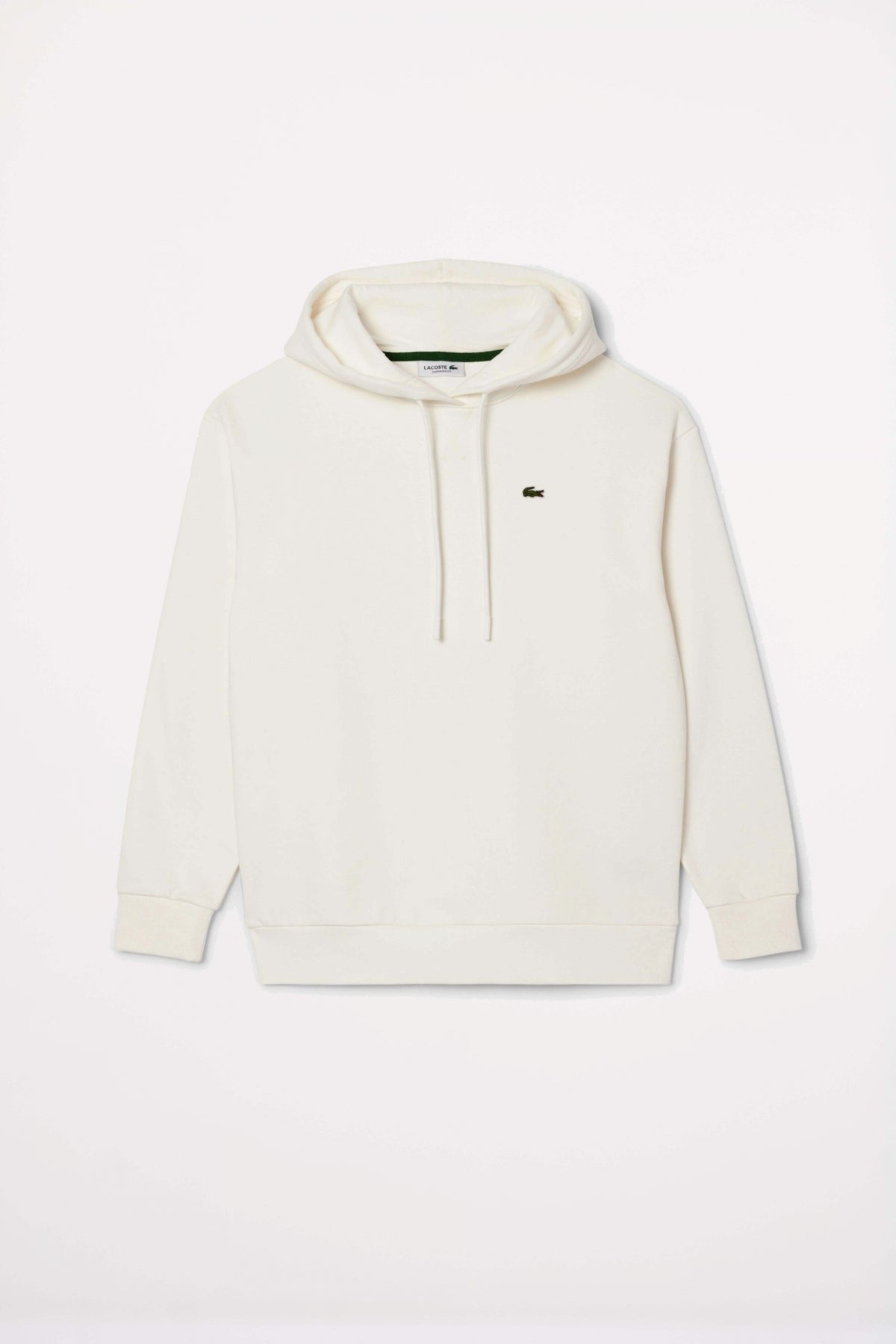 LACOSTE OVERSIZED FLEECE HOODIE en color BLANCO  (2)