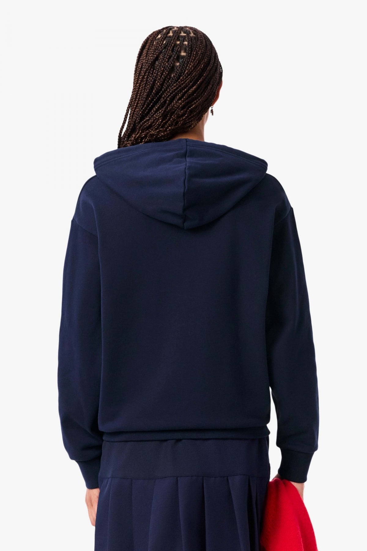LACOSTE OVERSIZED FLEECE HOODIE en color AZUL  (3)