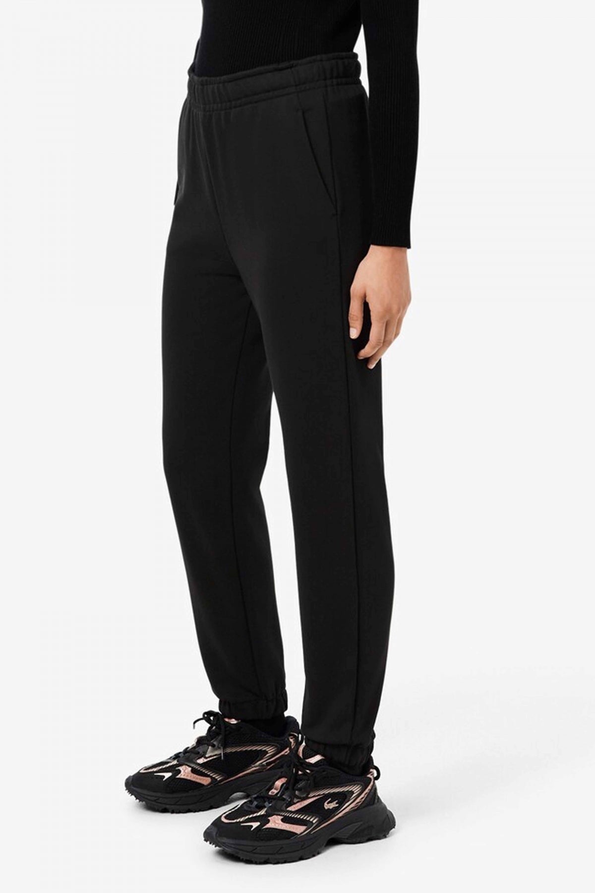 LACOSTE FLEECE SWEATPANTS en color NEGRO  (1)
