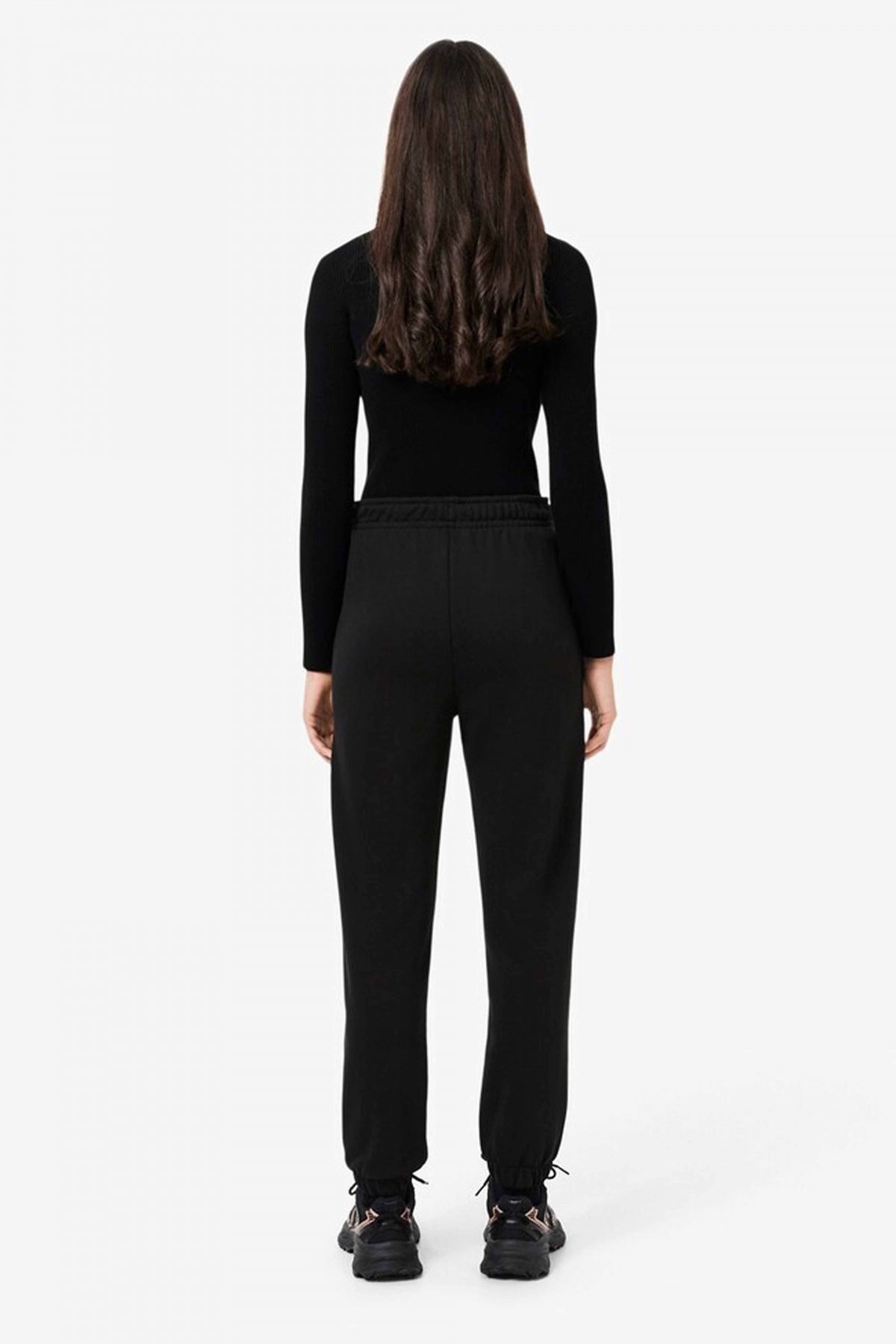 LACOSTE FLEECE SWEATPANTS en color NEGRO  (3)
