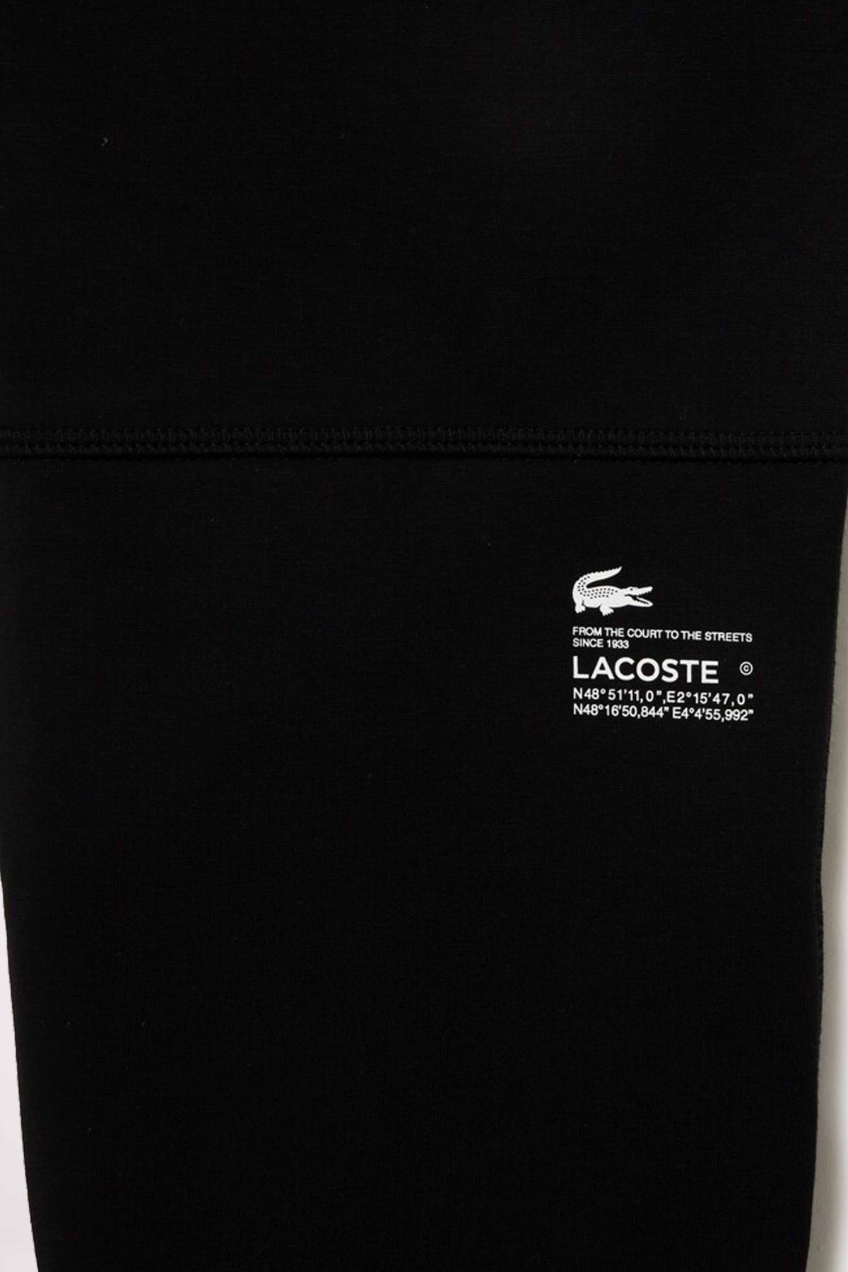LACOSTE COTTON SWEATPANTS en color NEGRO  (4)