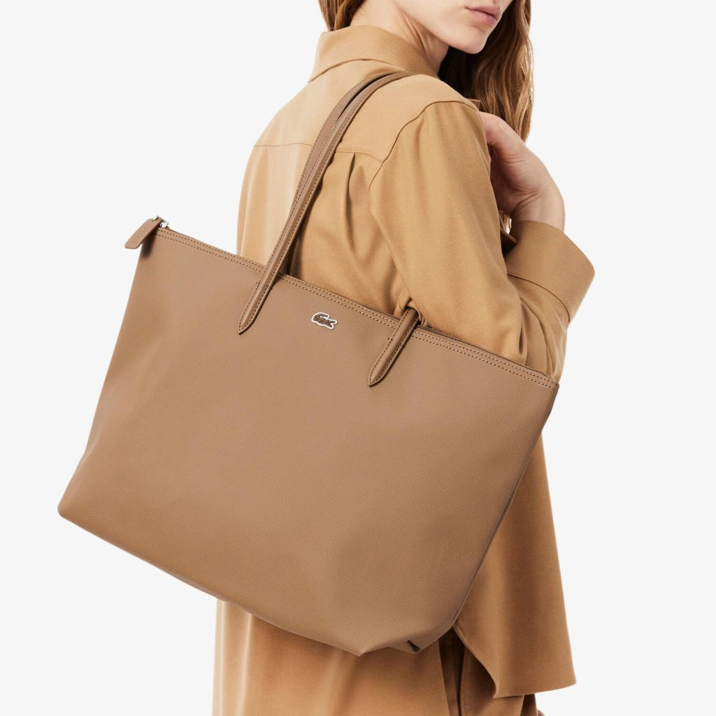 LACOSTE NFPK SHOPPING BAG en color MARRON CLARO  (7)