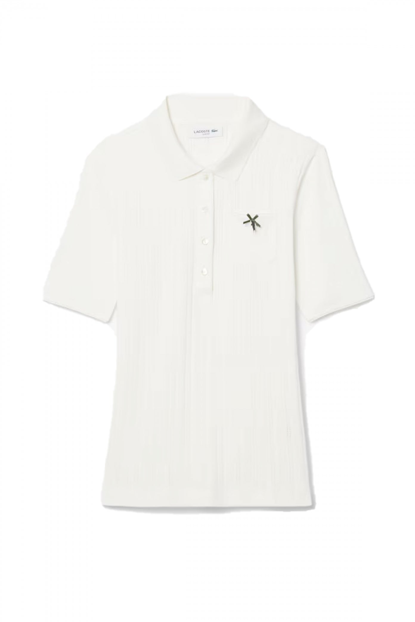 LACOSTE RIBBED COLLAR SHIRT en color BLANCO  (2)