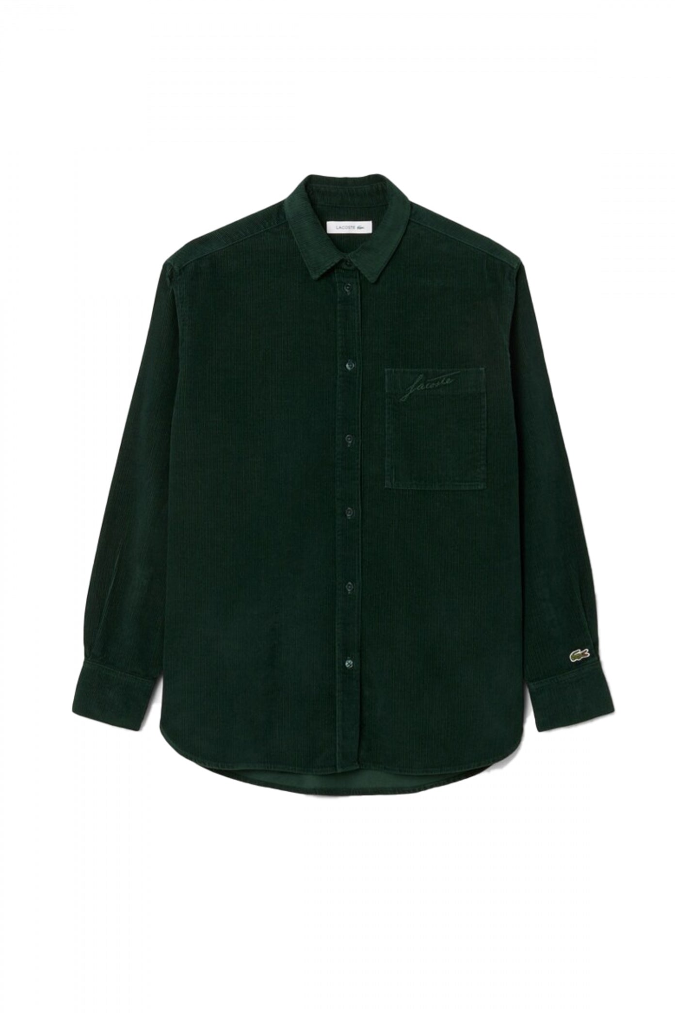 LACOSTE  LONG SLEEVED SHIRT  en color VERDE  (2)