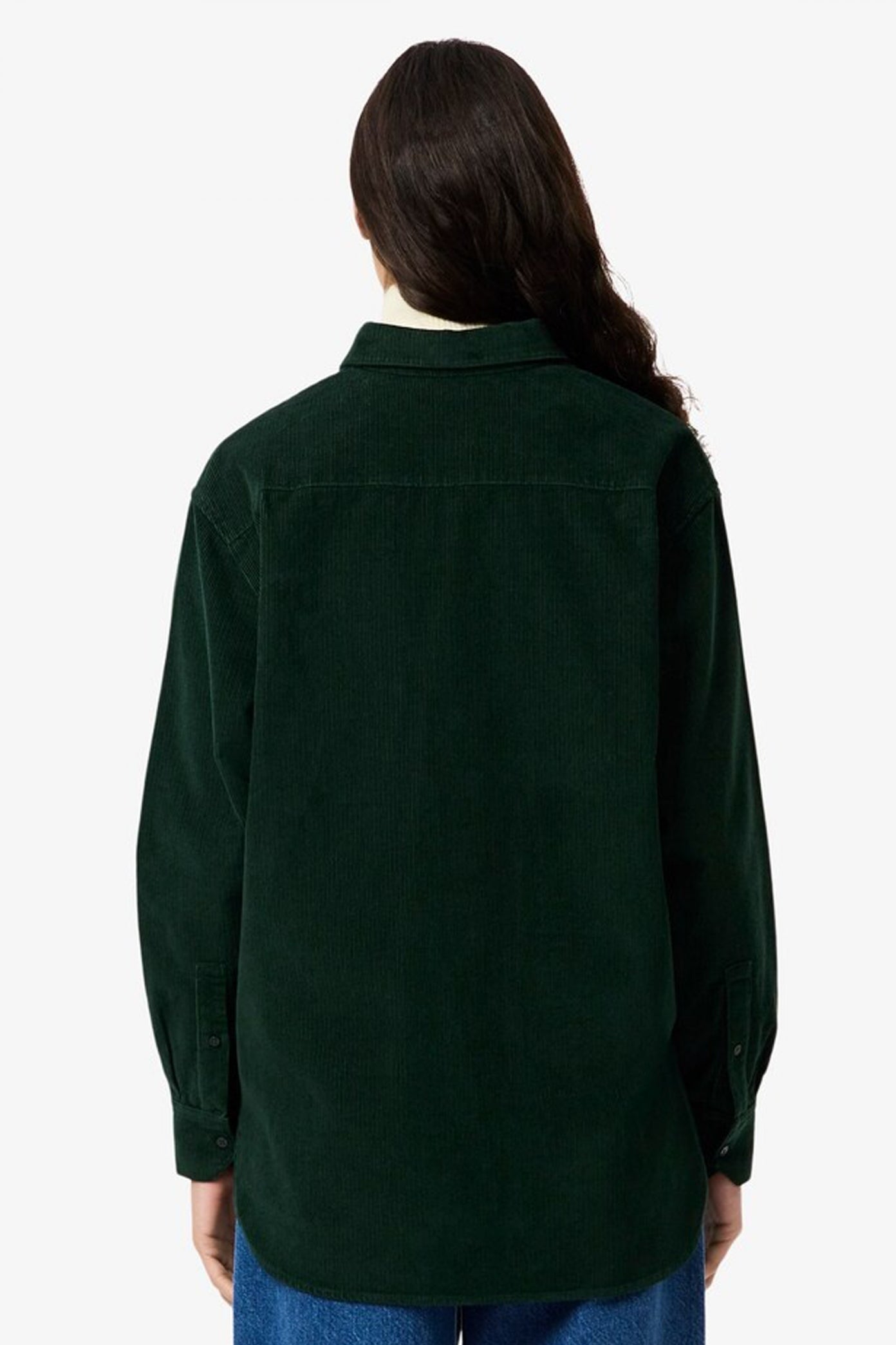 LACOSTE  LONG SLEEVED SHIRT  en color VERDE  (3)