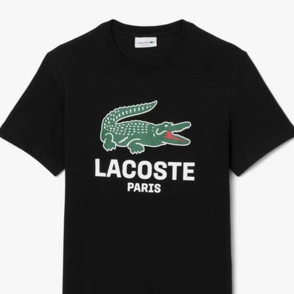 LACOSTE TEE SHIRT TURTLE NECK en color NEGRO  (5)