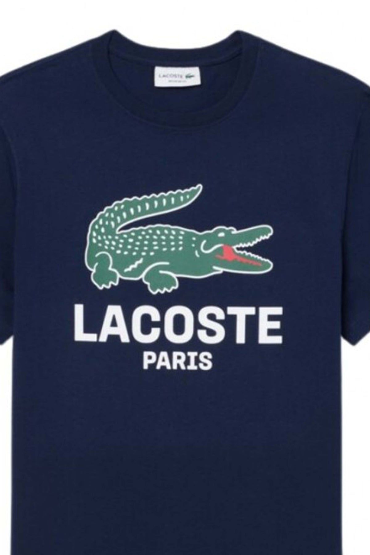 LACOSTE TEE SHIRT TURTLE NECK en color AZUL  (3)