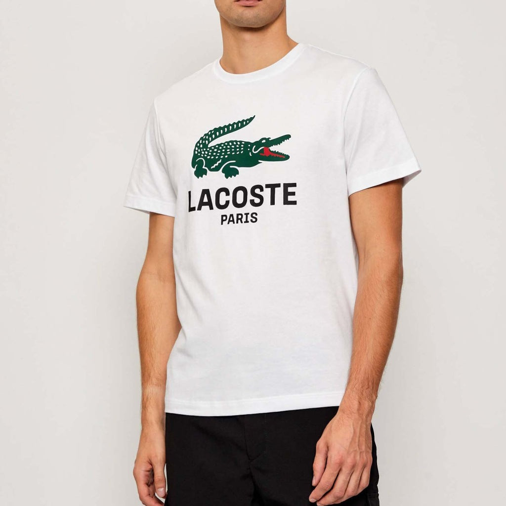 LACOSTE TEE SHIRT TURTLE NECK en color BLANCO  (6)