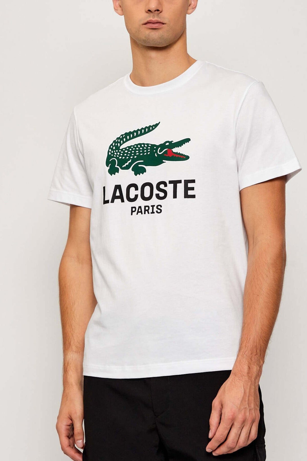 LACOSTE TEE SHIRT TURTLE NECK en color BLANCO  (1)