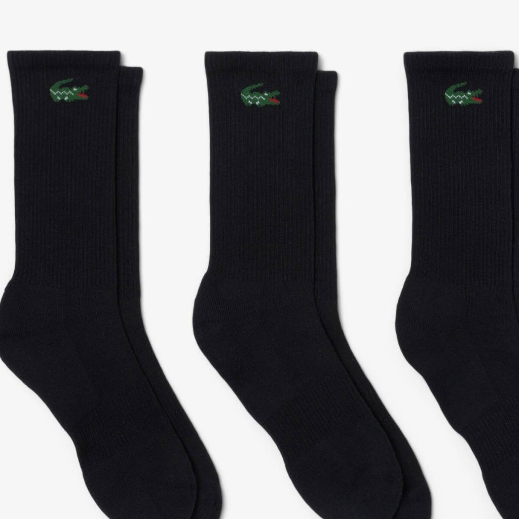 LACOSTE RA CREW SOCKS en color NEGRO  (5)